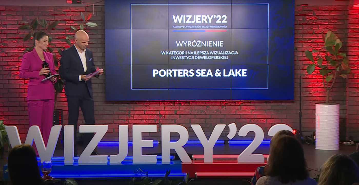 Najlepsza wizualizacja inwestycji deweloperskiej- prestiżowe wyróżnienie dla Porters Sea&Lake!