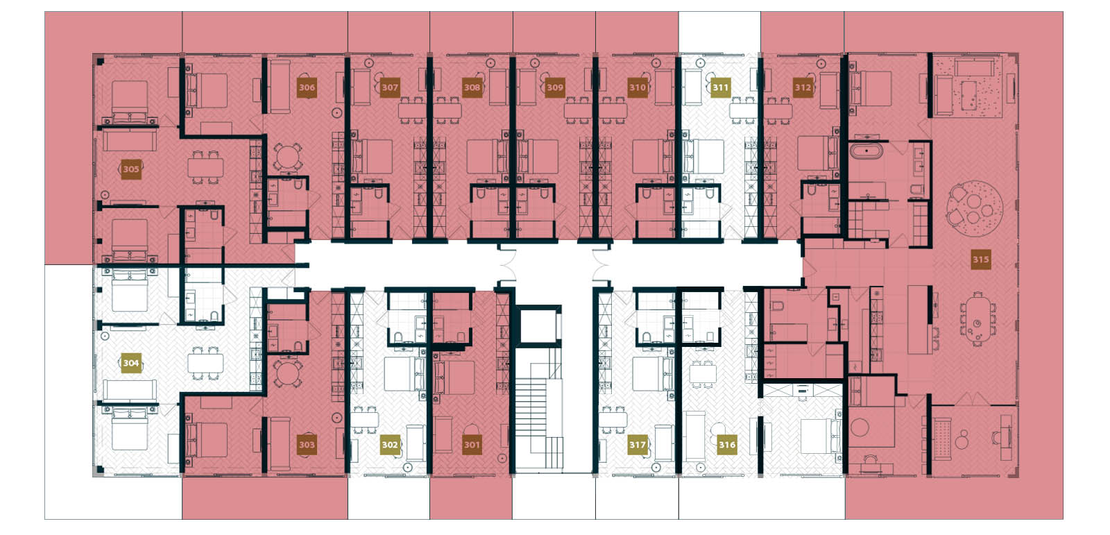 Sprzedaż apartamentów na 3 piętrze. Sea & Lake Mielno Resort