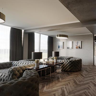 Luksusowy lounge room - Apartamenty Sea & Lake Mielno