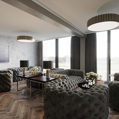 Luksusowy lounge room - Apartamenty Sea & Lake Mielno